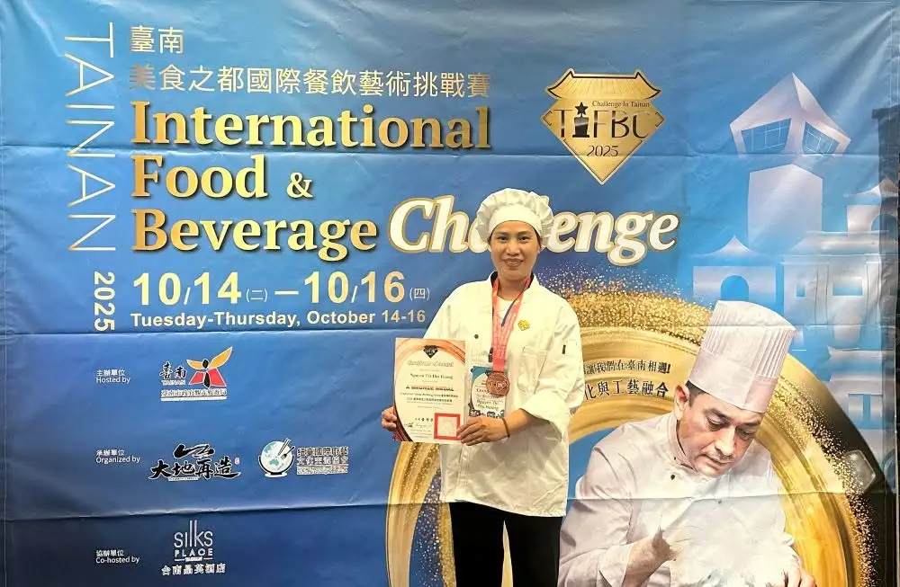 Bếp của Ngọc đến từ Việt Nam giành huy chương tại Cuộc thi Nghệ thuật Ẩm thực Quốc tế TIFBC 2025